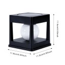 Lampe solaire à colonne 11,8 x 11,8 x 11,5 cm ampoules LED lumière blanche chaude IP65 pour usage extérieur sur poteaux en bois avec protection 2