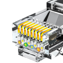 LAN kabel Cat6 RJ45 skärmad gigabit 1000 Mbps 10 m 26AWG svart patchcord för anslutning av router, dator och andra enheter 5