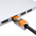 LAN konektor RJ45 CAT8 stíněný 40Gbps 2000MHz pro 22–24AWG kovový oranžovo stříbrný opakovaně použitelný ethernet kabel 2