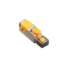 LAN konektor RJ45 CAT8 stíněný 40Gbps 2000MHz pro 22–24AWG kovový oranžovo stříbrný opakovaně použitelný ethernet kabel 6