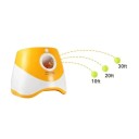 Lançador automático de bolas para cães com carregamento USB lançador interativo de bolas de ténis com três distâncias de lançamento 2