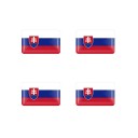 Landsflag klistermærker 4 stk. 16