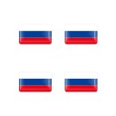Landsflag klistermærker 4 stk. 7