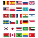Landsflag klistermærker 4 stk. 1