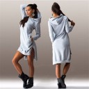 Lang asymmetrisk sweatshirt til kvinder 4