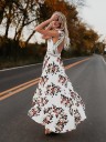 Lang blomstret boho-kjole 3