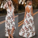 Lang blomstret boho-kjole 4