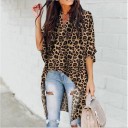 Lang bluse med leopardprint 2