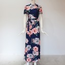 Lang damekjole med blomster 3