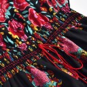 Lang damekjole med blomsterprint 4