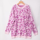 Lang dametrøje med leopardprint 7