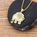 Lang halskæde til kvinder med elefant 4