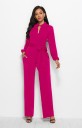 Lång jumpsuit för kvinnor med rosett 3