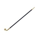 Lång metallpipa för tobak 25 cm klassisk smal form rökpipa för bekväm hållning och daglig användning 1