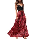 Lang nederdel til kvinder med leopardprint 3