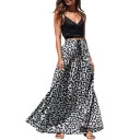 Lang nederdel til kvinder med leopardprint 4
