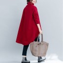 Lang oversized sweater til kvinder 3