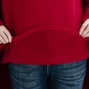 Lang oversized sweater til kvinder 4