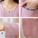 Lang sweater med mønster til kvinder 2