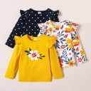 Langærmede T-shirts til piger, 3 stk. T2503 1