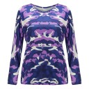 Langærmet camouflage-T-shirt til kvinder 10