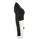 Langærmet crop top til kvinder P2111 3