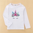 Langærmet T-shirt til piger A3149 1