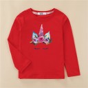 Langærmet T-shirt til piger A3149 2