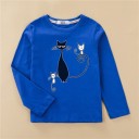 Langærmet T-shirt til piger T2554 A
