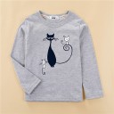 Langærmet T-shirt til piger T2554 A