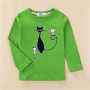 Langærmet T-shirt til piger T2554 A