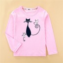 Langærmet T-shirt til piger T2554 A