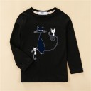 Langærmet T-shirt til piger T2554 A