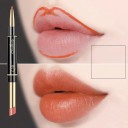 Langanhaltender Lippenstift und Lipliner 2 in 1 Matter Lippenstift und Liplinerstift, wasserfeste Kosmetik 10