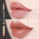 Langanhaltender Lippenstift und Lipliner 2 in 1 Matter Lippenstift und Liplinerstift, wasserfeste Kosmetik 11