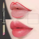 Langanhaltender Lippenstift und Lipliner 2 in 1 Matter Lippenstift und Liplinerstift, wasserfeste Kosmetik 12