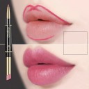 Langanhaltender Lippenstift und Lipliner 2 in 1 Matter Lippenstift und Liplinerstift, wasserfeste Kosmetik 3