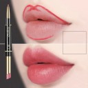 Langanhaltender Lippenstift und Lipliner 2 in 1 Matter Lippenstift und Liplinerstift, wasserfeste Kosmetik 9