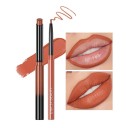 Langanhaltender Lippenstift und Lipliner. Matte Lippenstift- und Lipliner. Wasserfeste Kosmetik 4