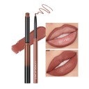 Langanhaltender Lippenstift und Lipliner. Matte Lippenstift- und Lipliner. Wasserfeste Kosmetik 5