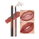 Langanhaltender Lippenstift und Lipliner. Matte Lippenstift- und Lipliner. Wasserfeste Kosmetik 6