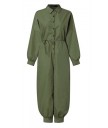 Långärmad skjorta jumpsuit för kvinnor 11