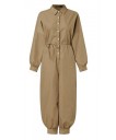 Långärmad skjorta jumpsuit för kvinnor 9