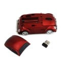 Langaton hiiri retro-auton muodossa, jossa on valaistut valot tietokoneelle ja kannettavalle, USB-vastaanotin 2,4 GHz, Tarkkuus 1000 DPI 8