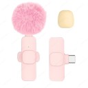 Langaton minikokoinen lavalier-mikrofoni USB-C- ja Lightning-sovittimella iPhonelle, Androidille, PC:lle ja kameralle Äänen tallennus Videoiden suoratoisto 2