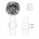 Langaton minikokoinen lavalier-mikrofoni USB-C- ja Lightning-sovittimella iPhonelle, Androidille, PC:lle ja kameralle Äänen tallennus Videoiden suoratoisto 1