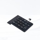 Langaton numeronäppäimistö 2,4 GHz USB-vastaanottimella kannettavalle tietokoneelle ja tietokoneelle AAA-paristolla Musta muovi 14 x 8,5 x 2 cm 2
