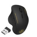 Langaton pelihiiri oikealle kädelle Peukalon syvennys Tarkkuus 1600 DPI Kaksi sivupainiketta USB-vastaanotin 2,4 GHz Toimintamatka 10 m 2