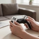 Langaton peliohjain PS4:lle, PS3:lle ja PC:lle kuuden akselin gyroskoopilla ja kaksoisvärinällä, peliohjain kahdella joystickillä 4