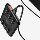Langaton powerbank 10000 mAh imukupilla puhelimille Nopea lataus PD ja QC 3.0 Ilman kaapelia jopa 10 W Ulostulot 2x USB ja USB-C Musta 5